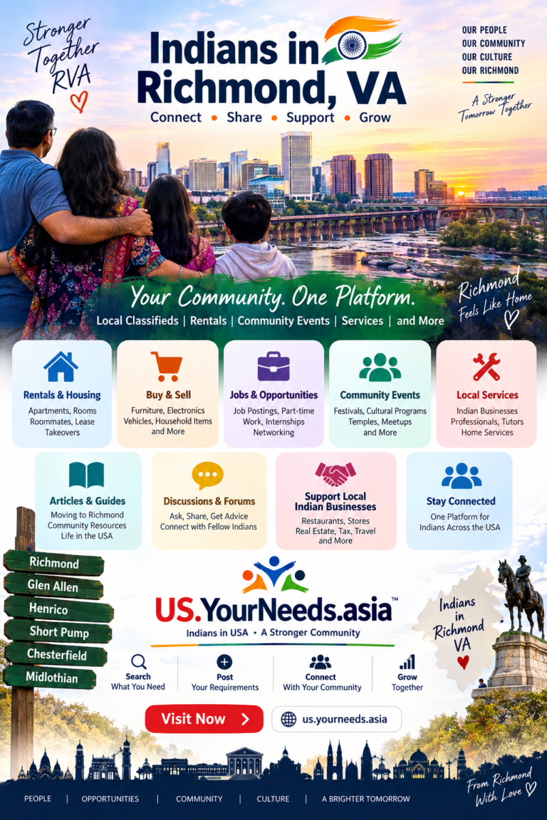 How YourNeeds.asia Helps Indians in Richmond, VA